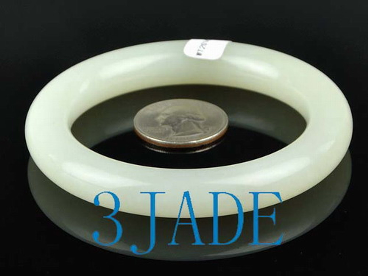 58.5mm Natural Hetian Nephrite Jade Bangle Bracelet w/ Certificate