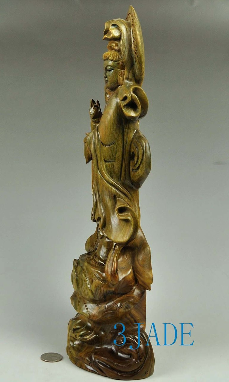 wooden kwan-yin