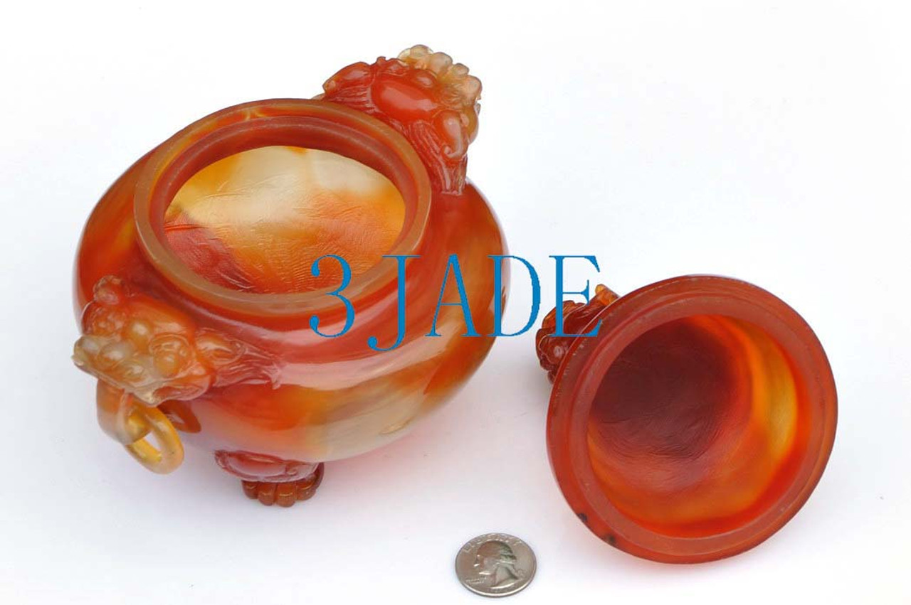 red agate carving