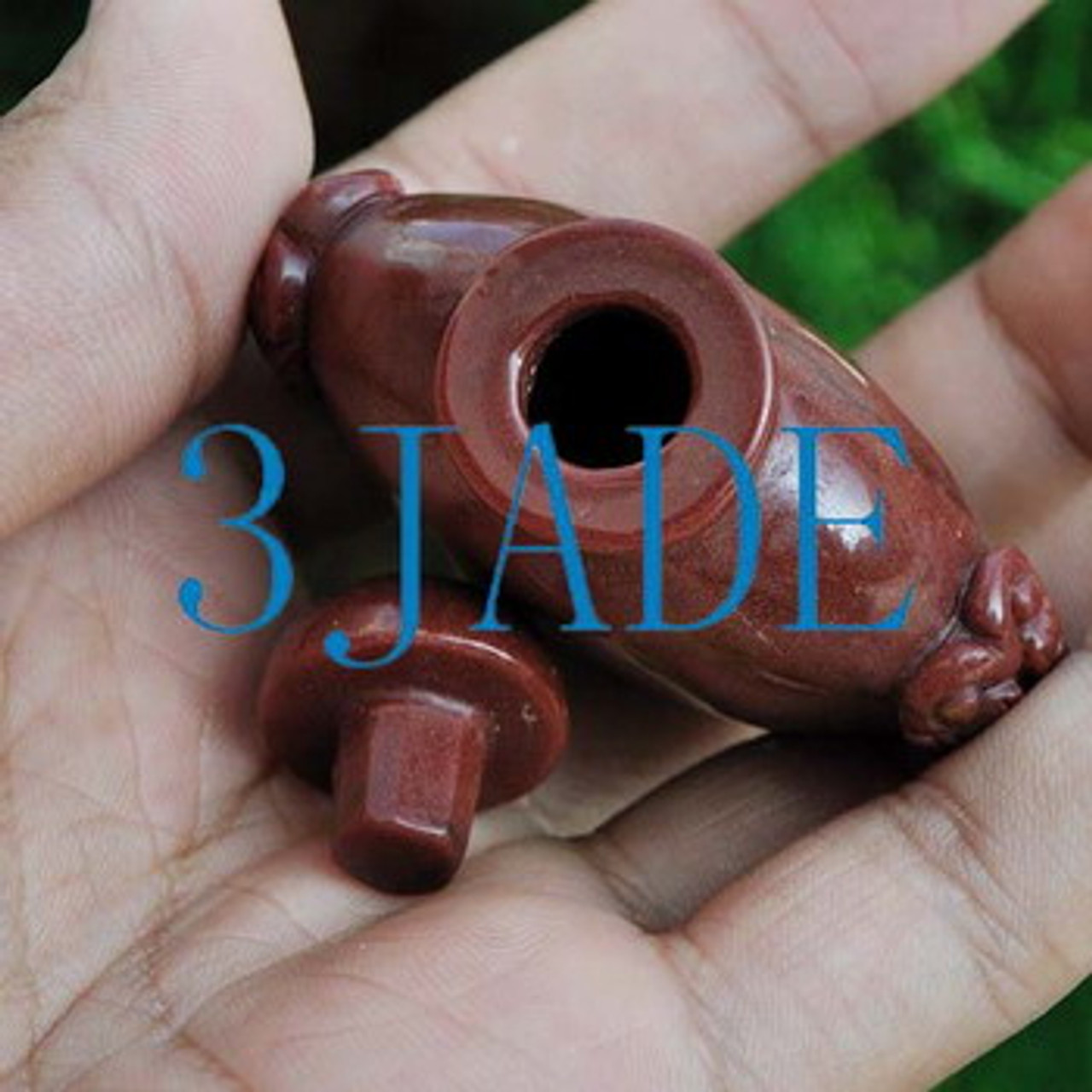 Hand Carved Natural Xinjiang / Sinkiang Desert Gobi Stone Snuff Bottle -N009108