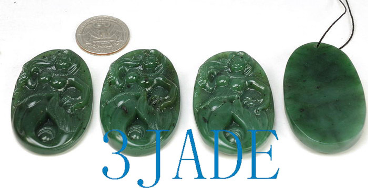green jade mermaid pendant wholesale