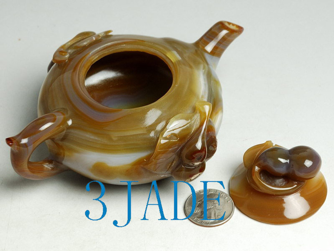 Agate Teapot Carving