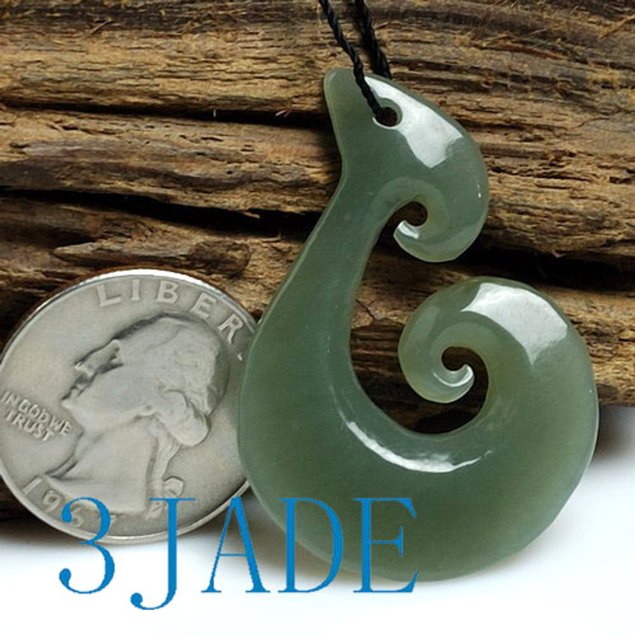 nephrite jade Koru spiral 