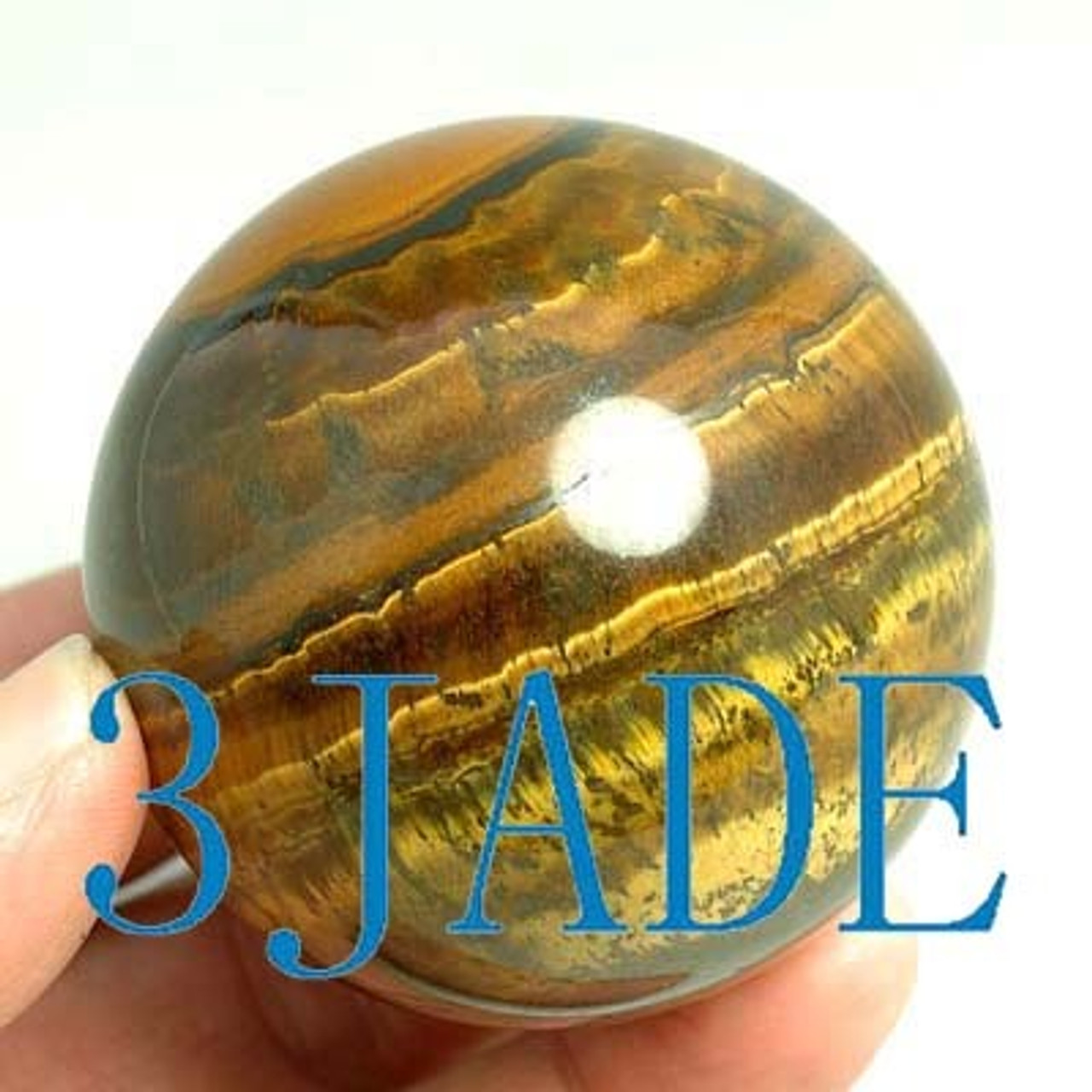 49mm Natural Tiger's Eye Gemstone Ball / Sphere