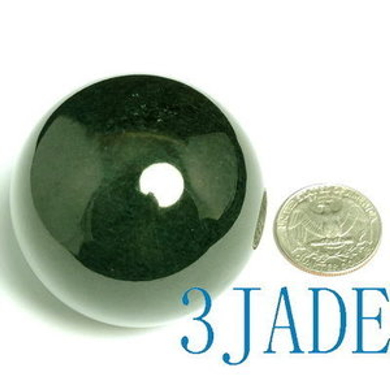 2" Natural Nephrite Jade Ball / Sphere