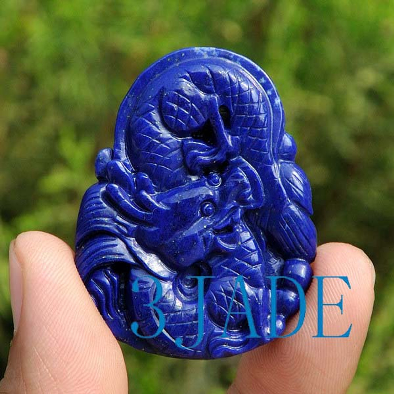 Lapis Lazuli dragon pendant