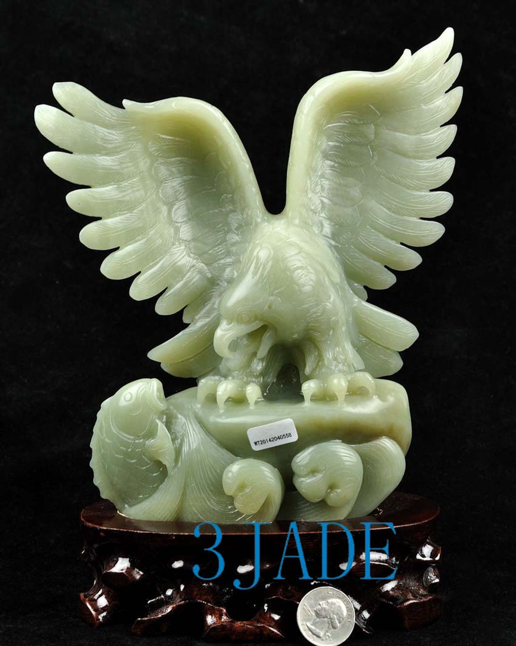 jade eagle statue