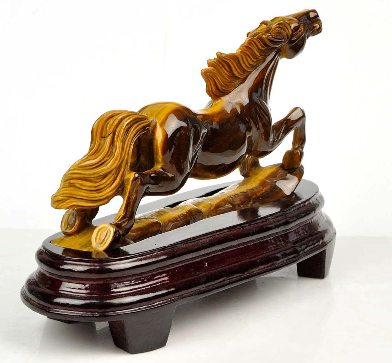 tiger's eye Horse Carving