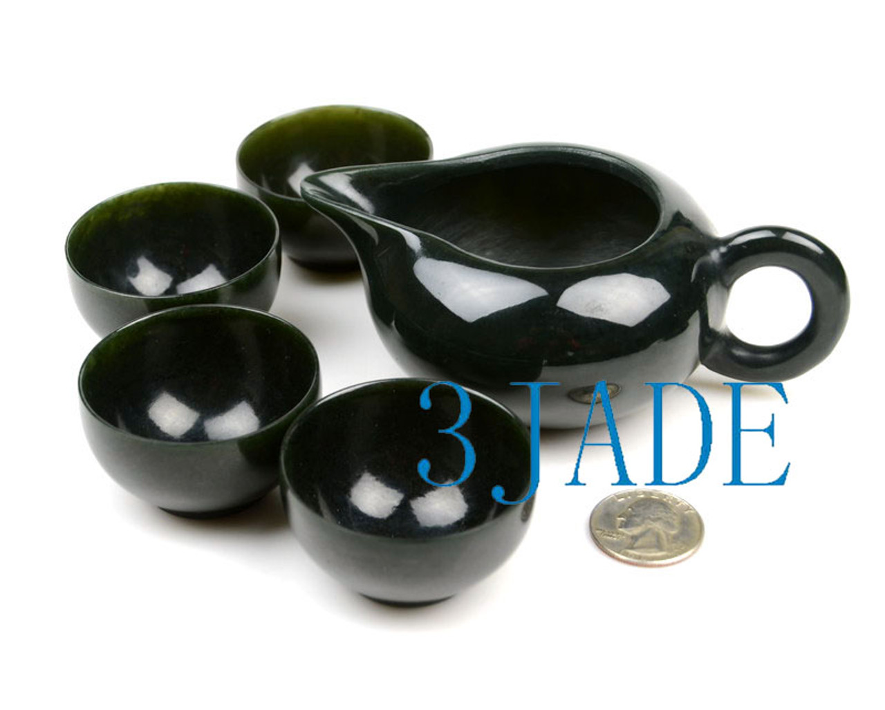 nephrite jade tea set fair mug