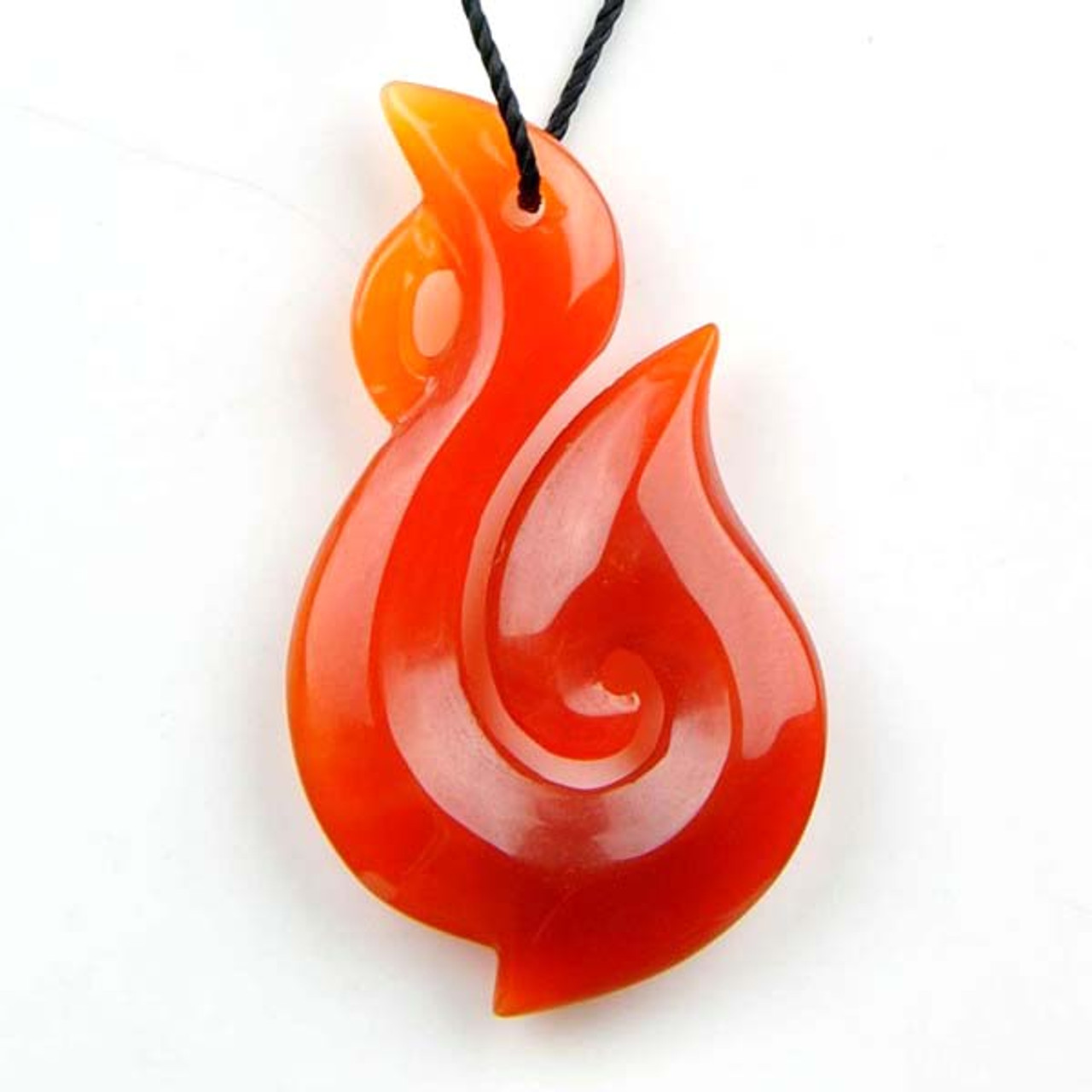 carnelian hook pendant