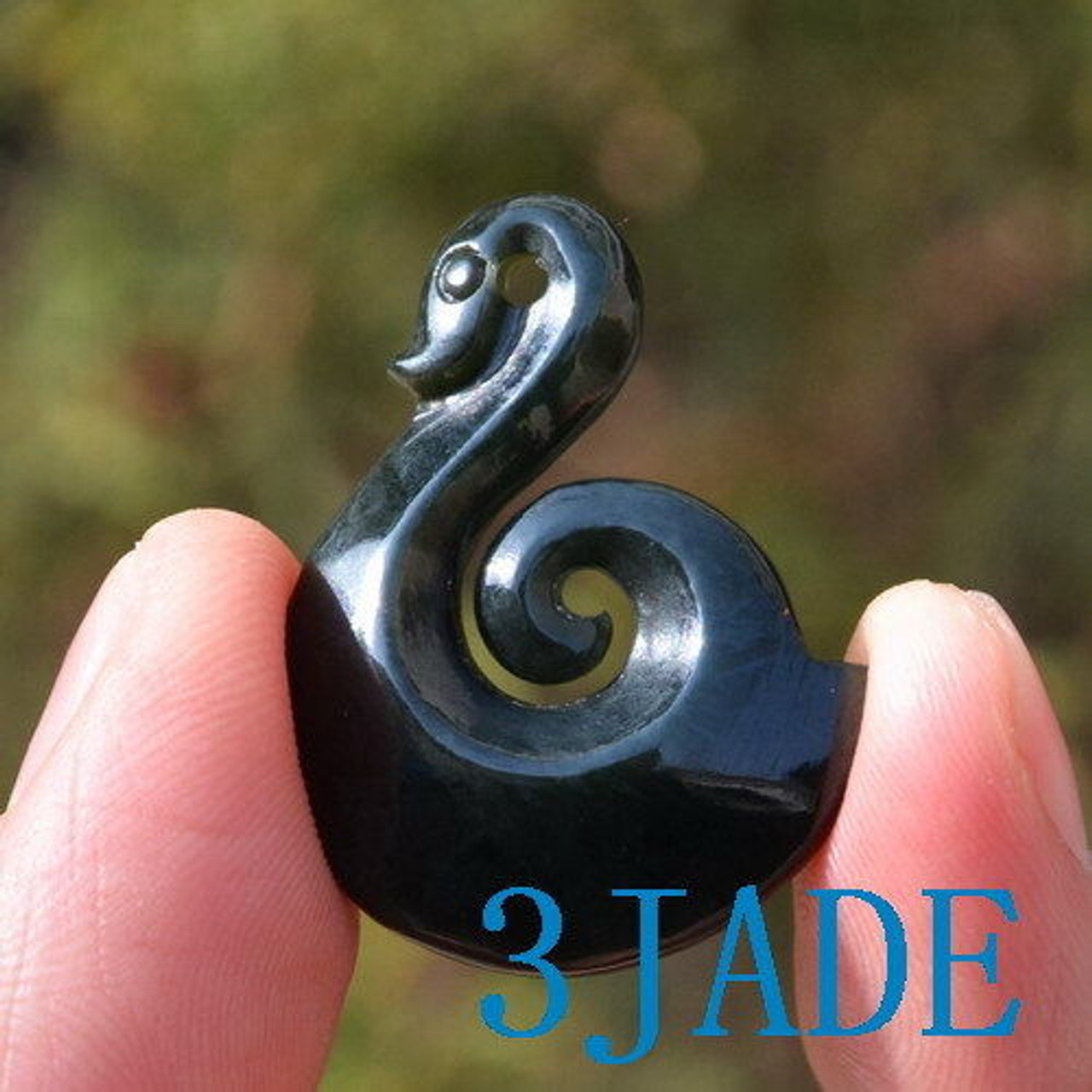 Jade Manaia Koru Pendant