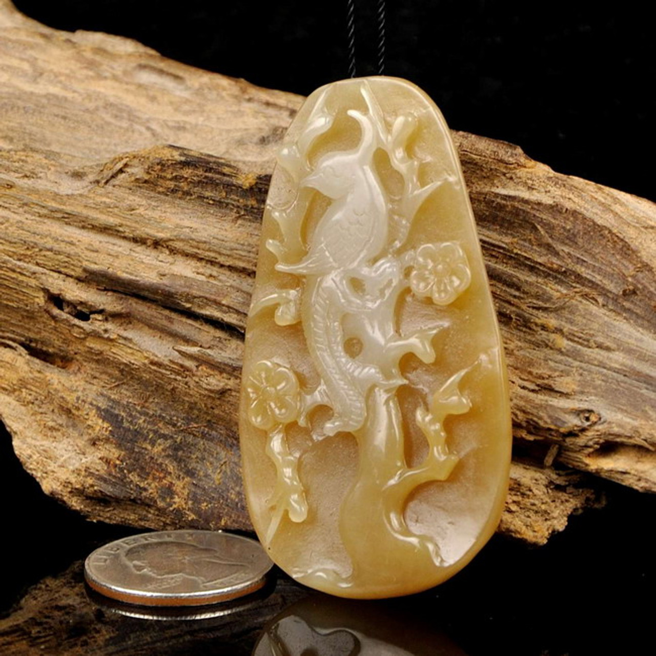 Hetian jade necklace