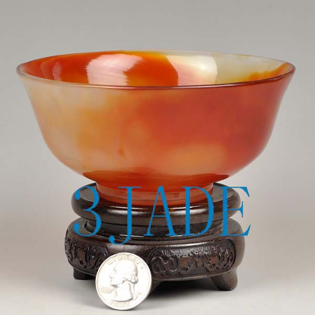 carnelian red agate bowl