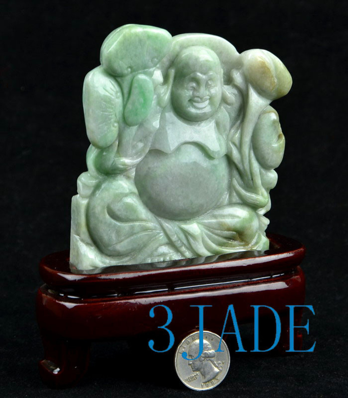 A grade jade Buddha statue