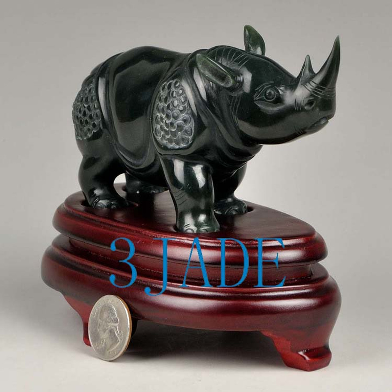 Nephrite Jade Rhino