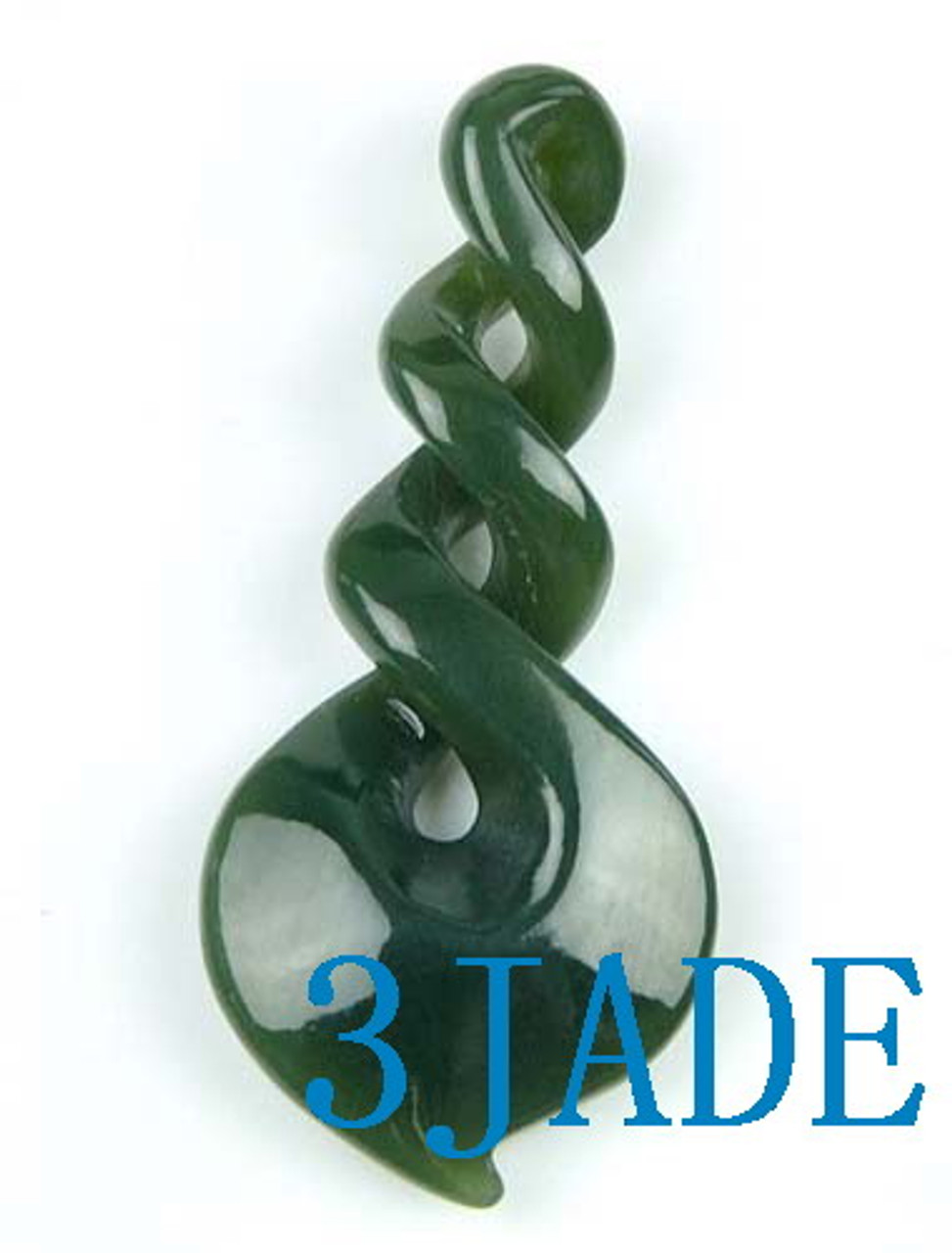 jade triple twist pendant