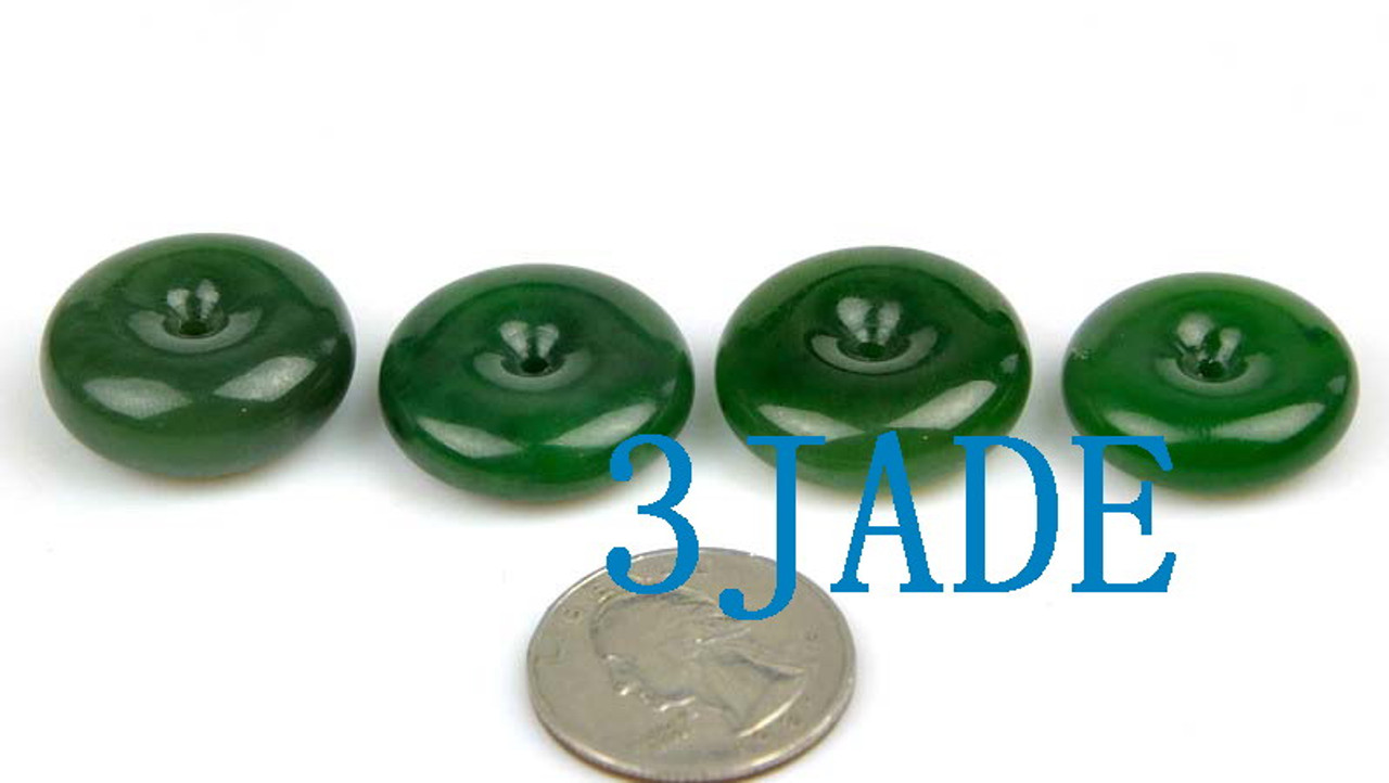 Jade Donut Pendants