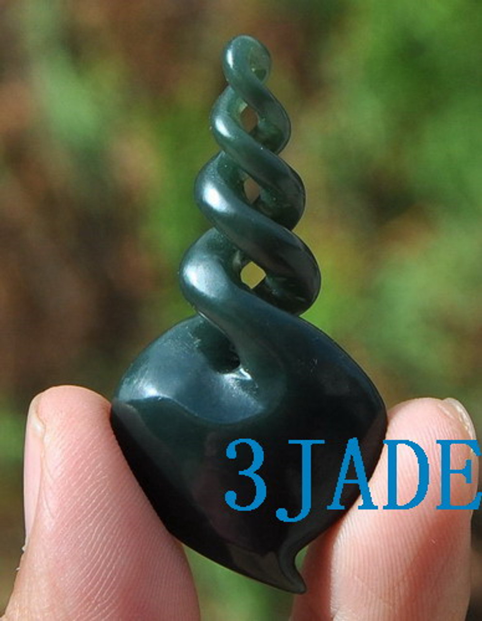 jade quad twist pendant