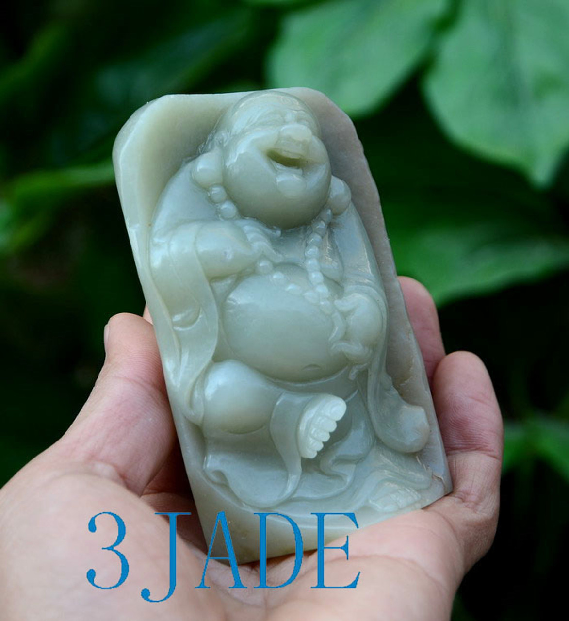 Jade Maitreya carving