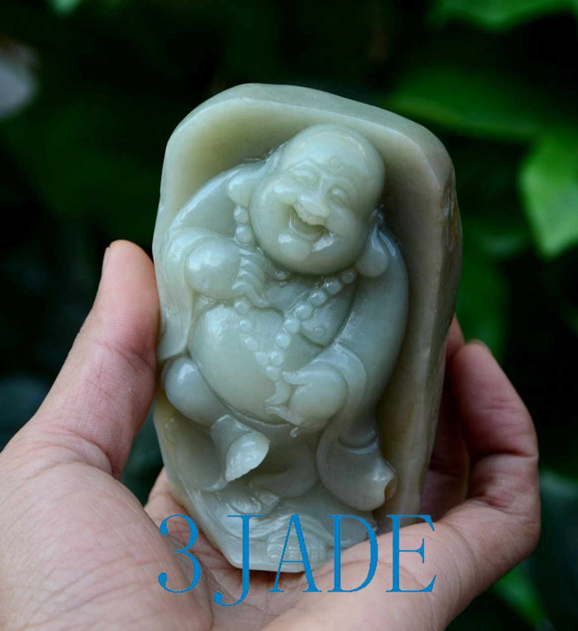 Hand Carved jade Buddha