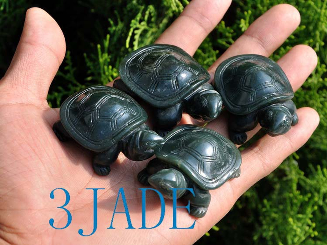 jade turtle figurines