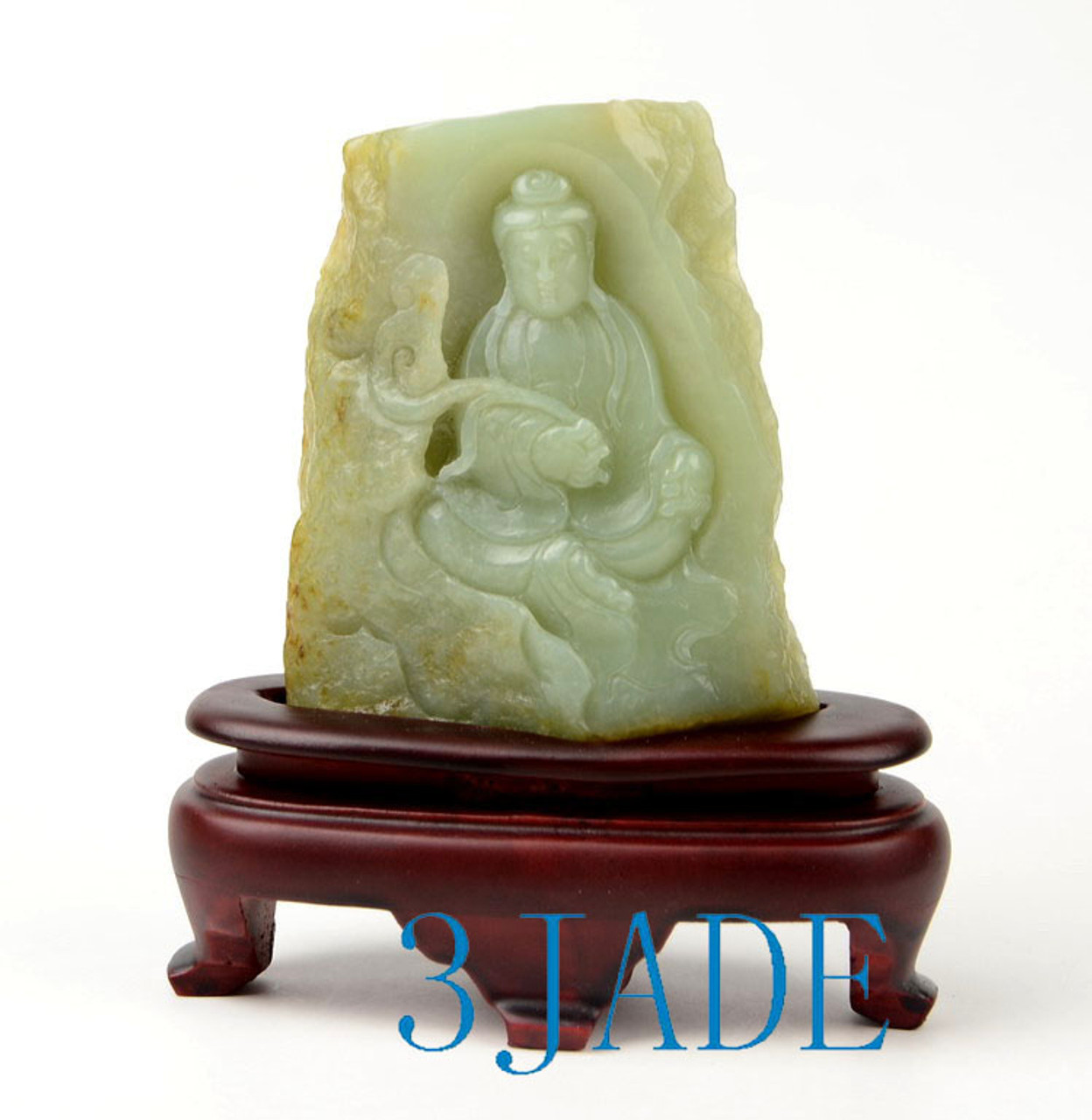 Hetian jade guanyin statue