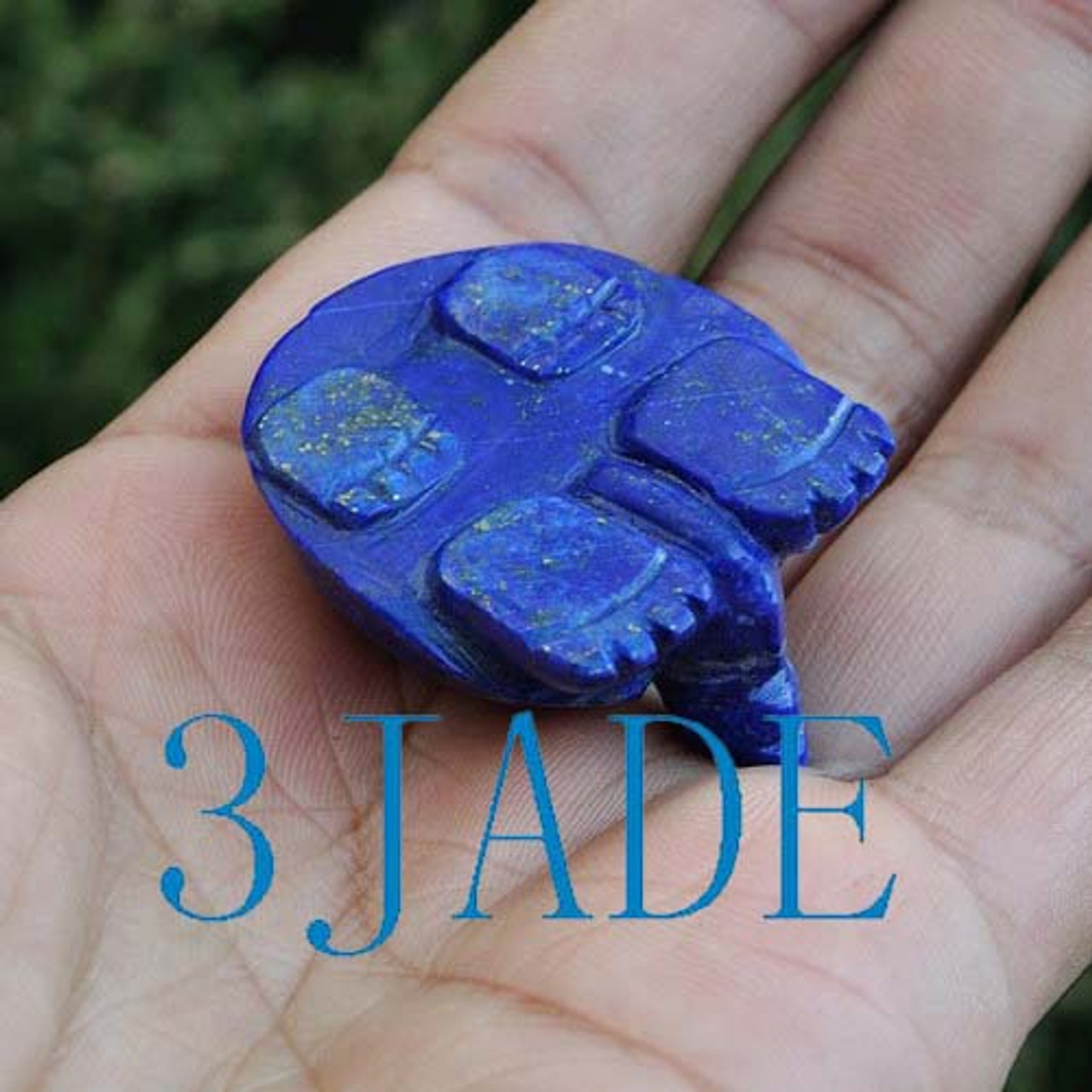 Natural Lapis Lazuli Turtle Figurine Gemstone Carving Art -J040264