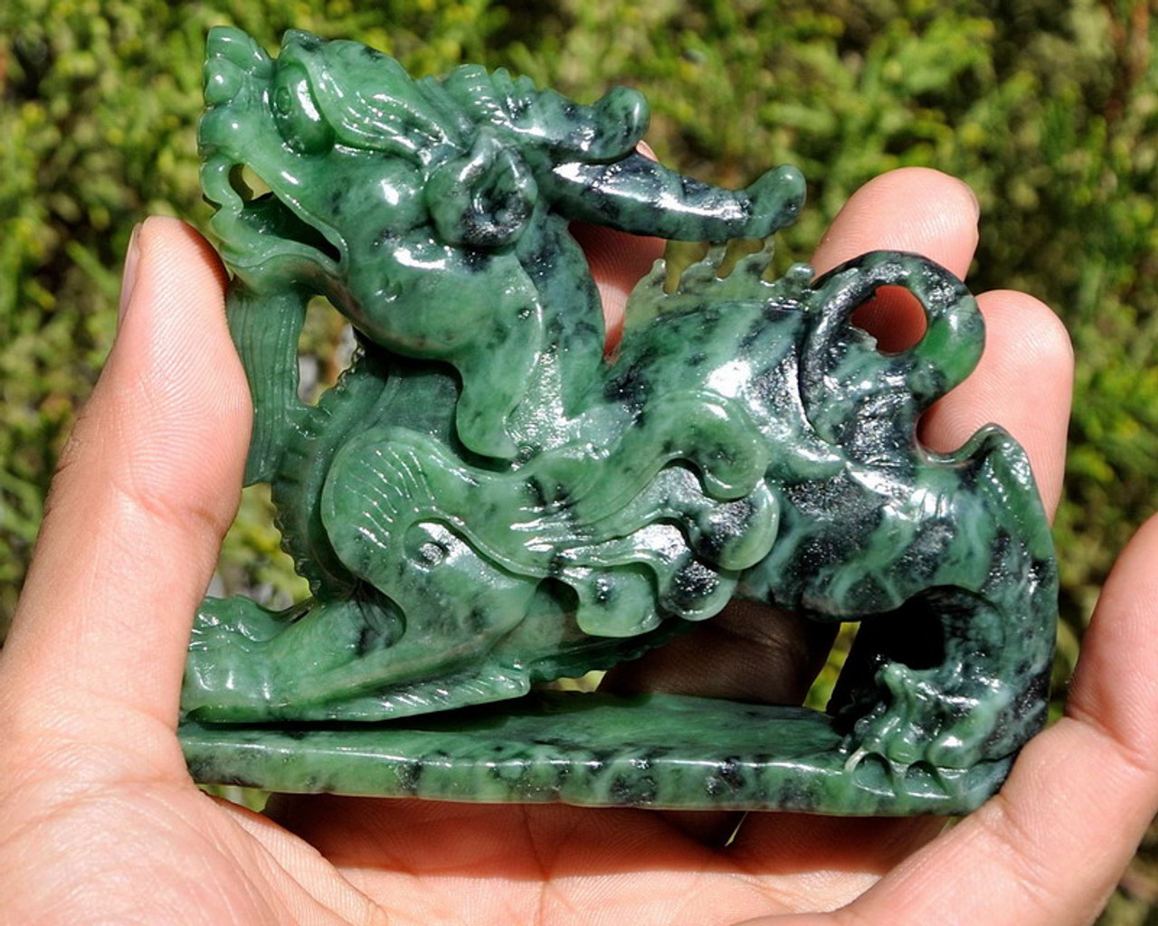 natural jade carving