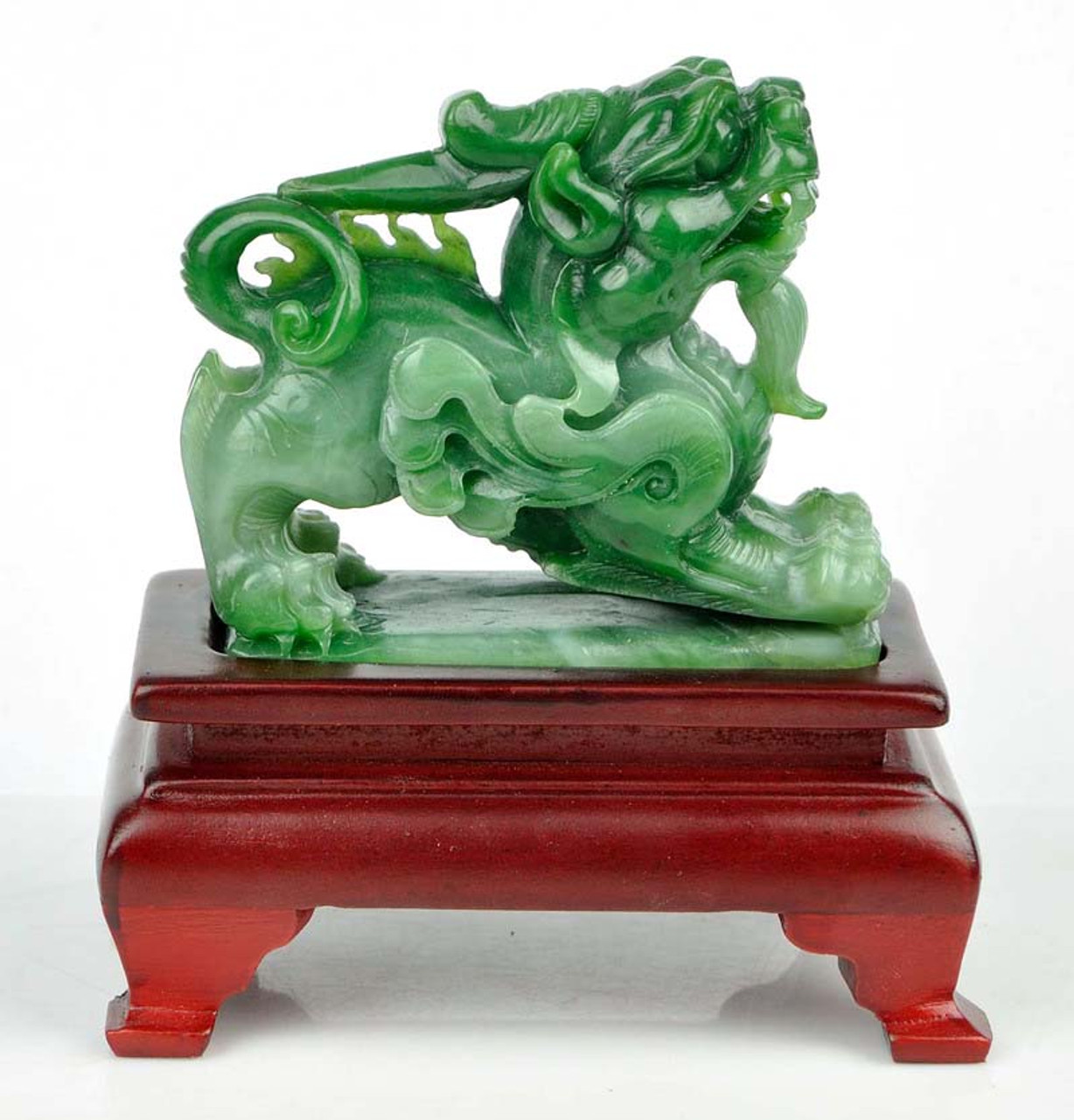 green jade Pixiu statue