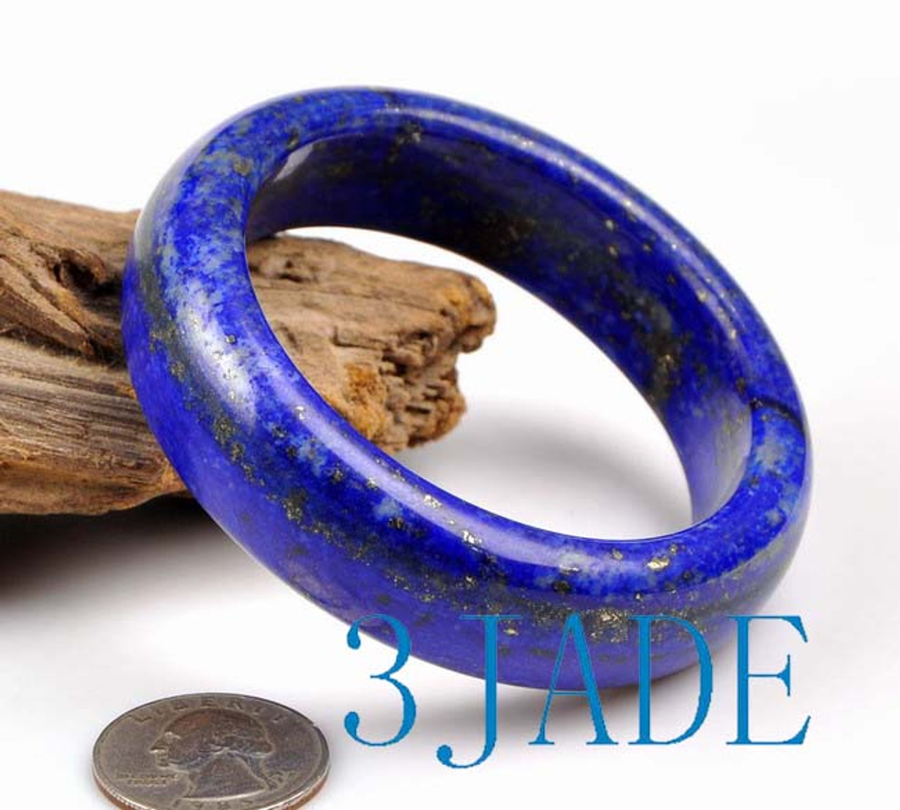 58.5mm  Natural Lapis Lazuli Bangle