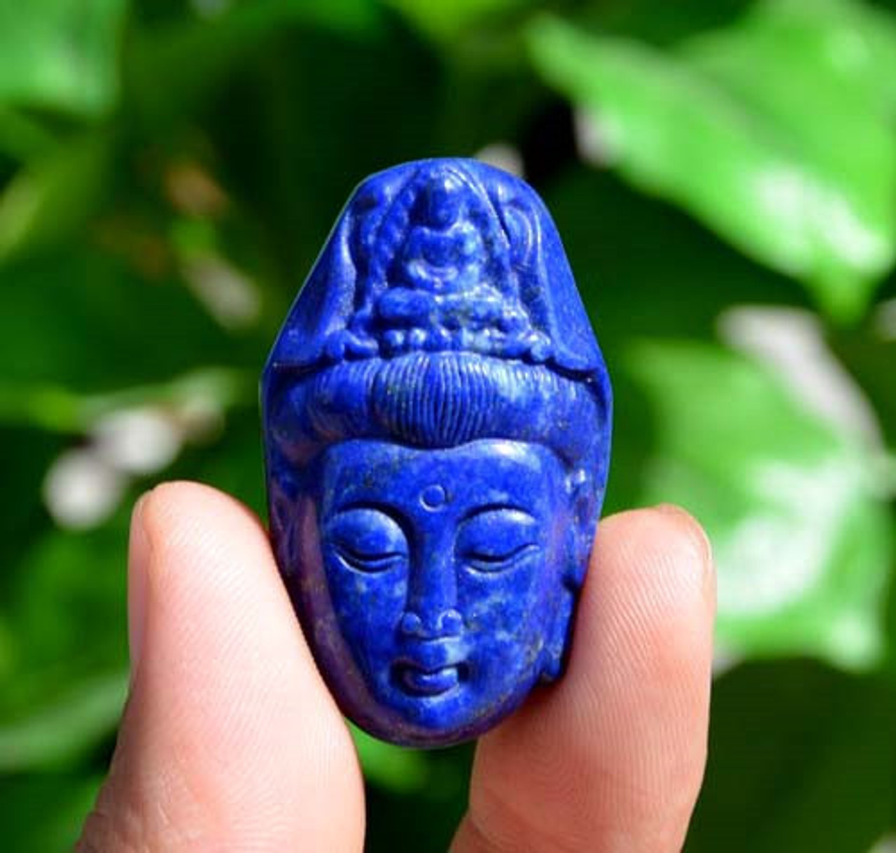 Lapis Lazuli Kwan-Yin Pendant