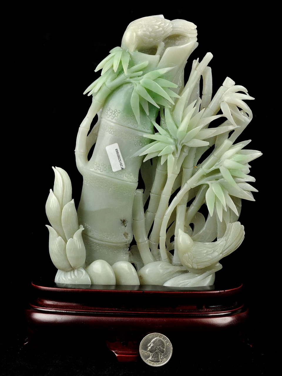 Jade bamboo statue