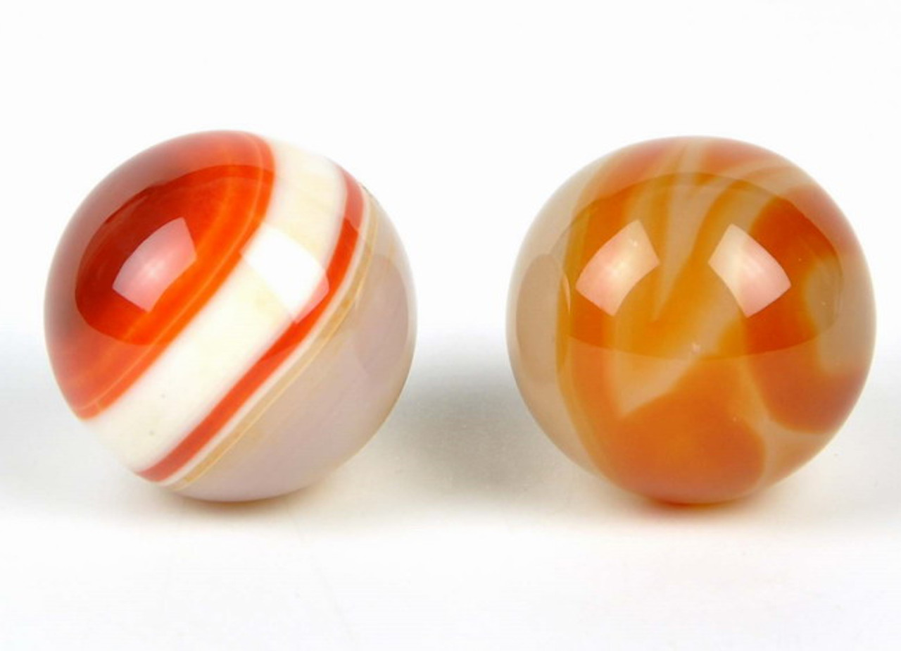 red agate spheres