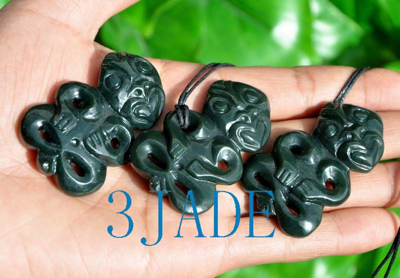 Jade Hei Tiki Pendant