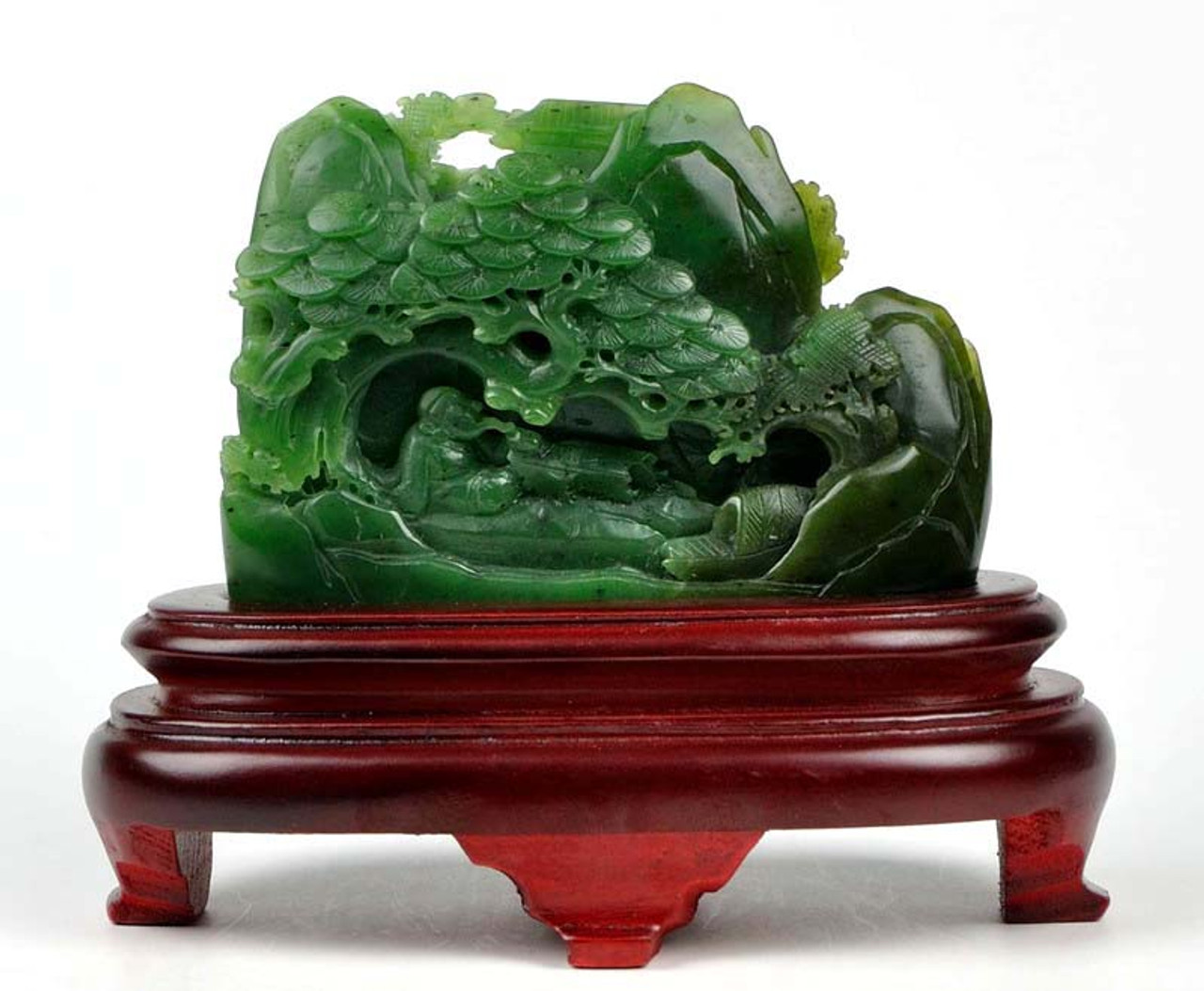 green jade carving