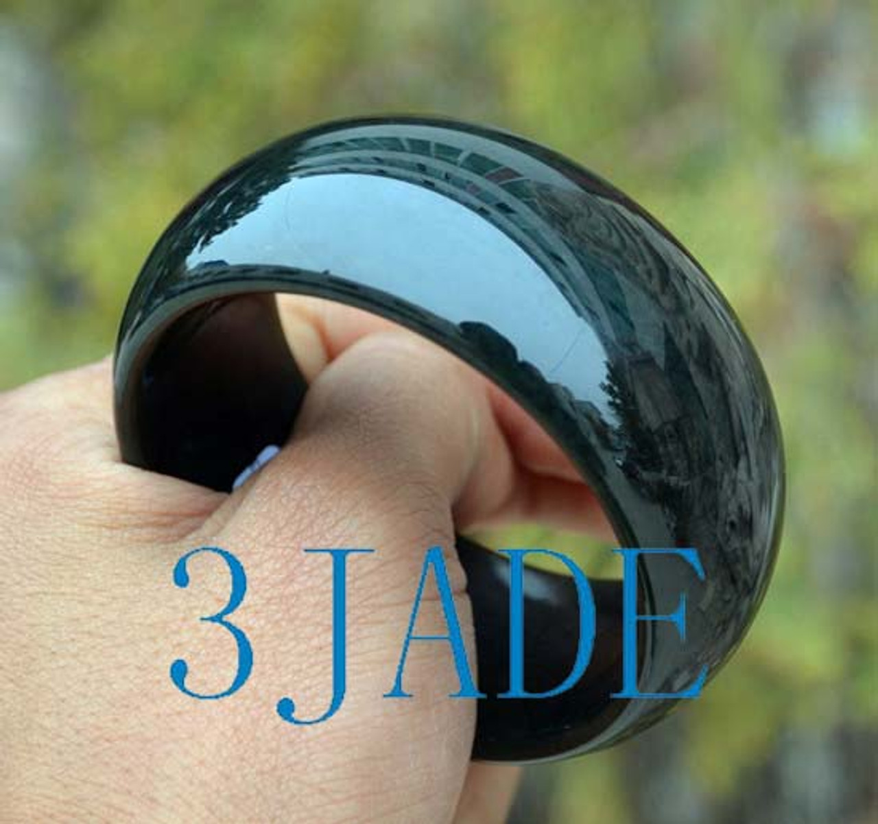 black jade bangle