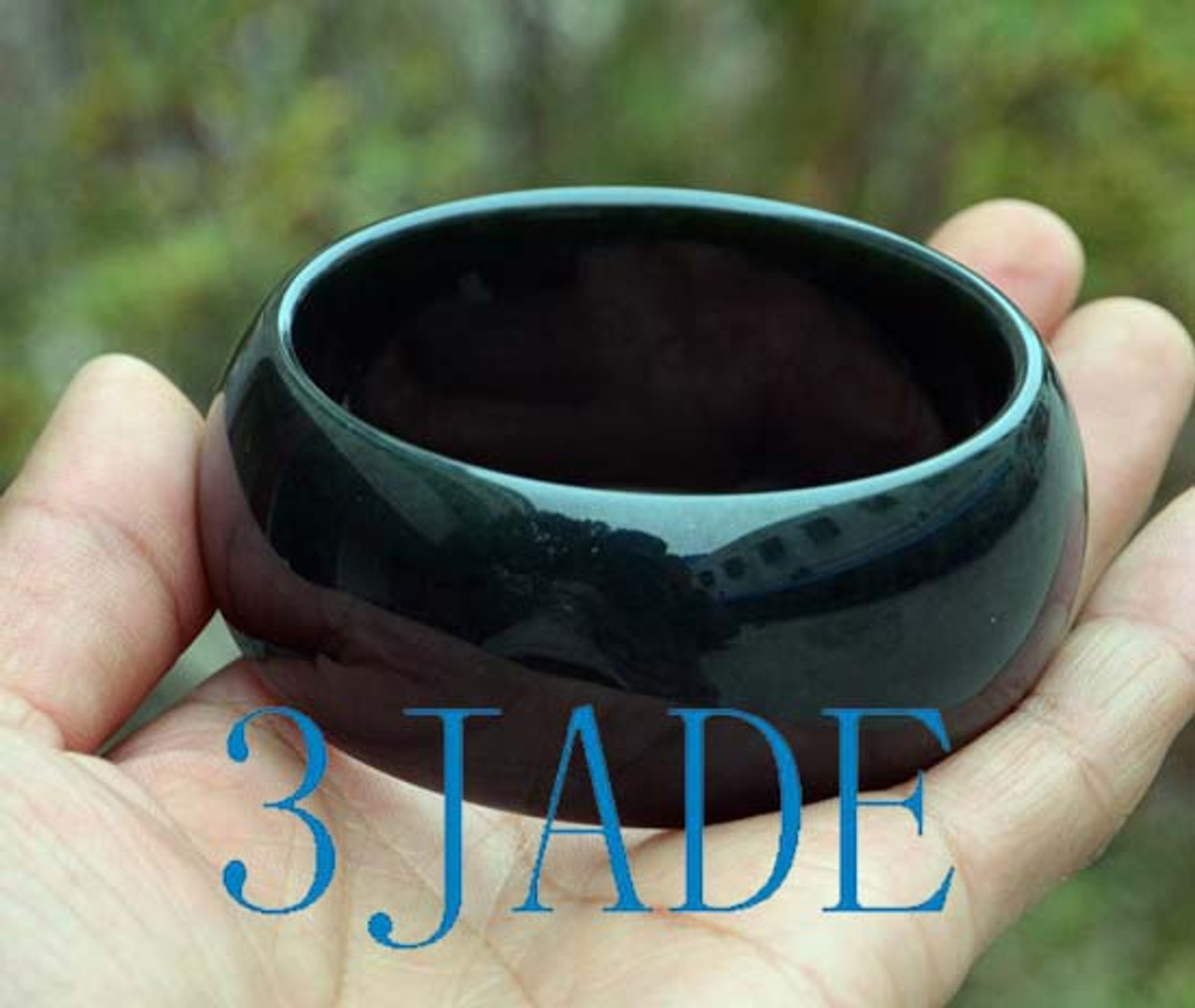 wide jade bangle