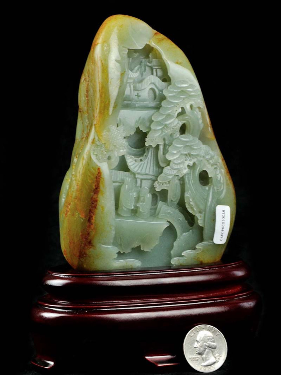 Hetian jade statue