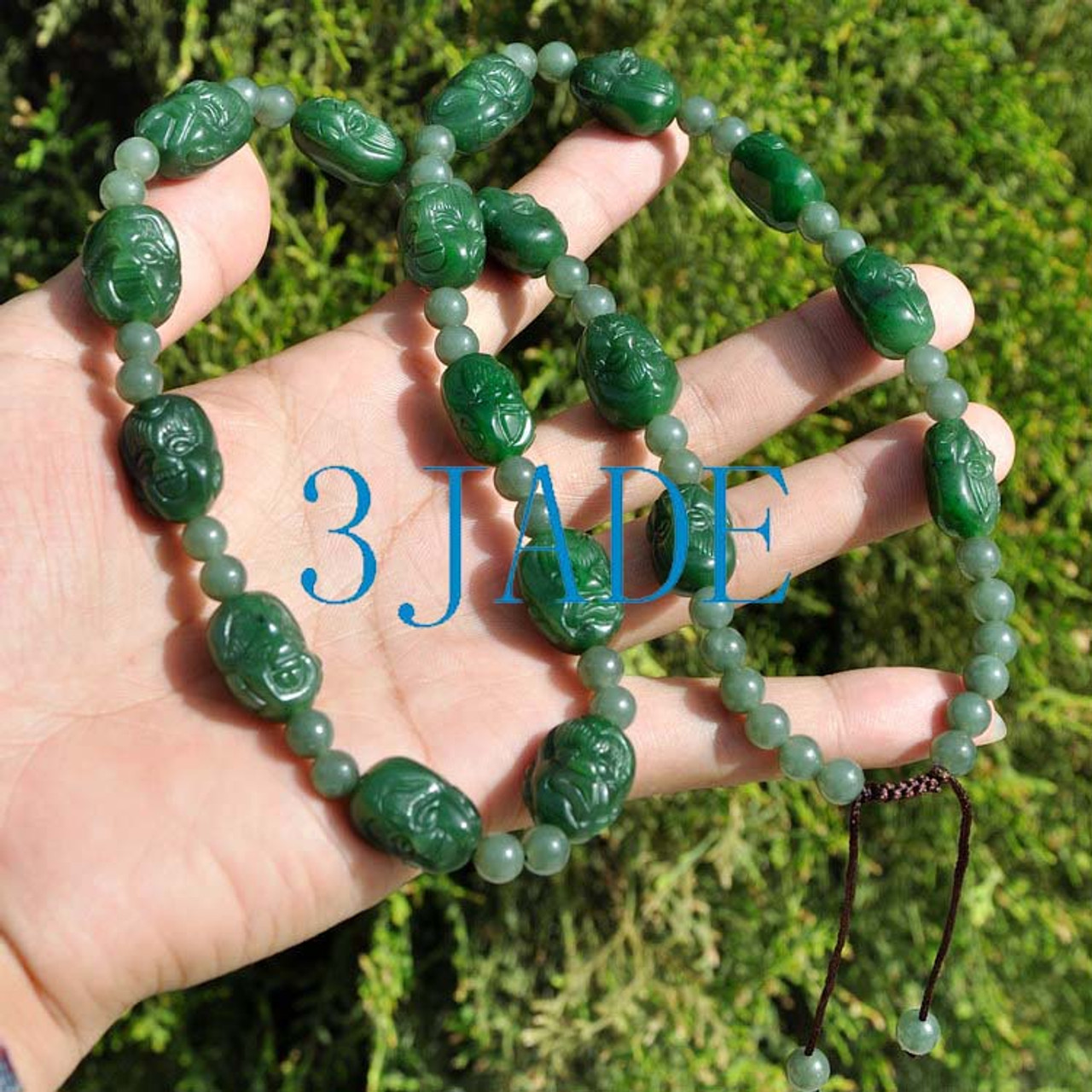 Buy Big Malachite Necklace, 18mm Green Beaded Necklace, Women Necklace, Men  Necklace, Hand Knotted Each Bead, Statement Necklace,green Necklace Online  in India - Etsy