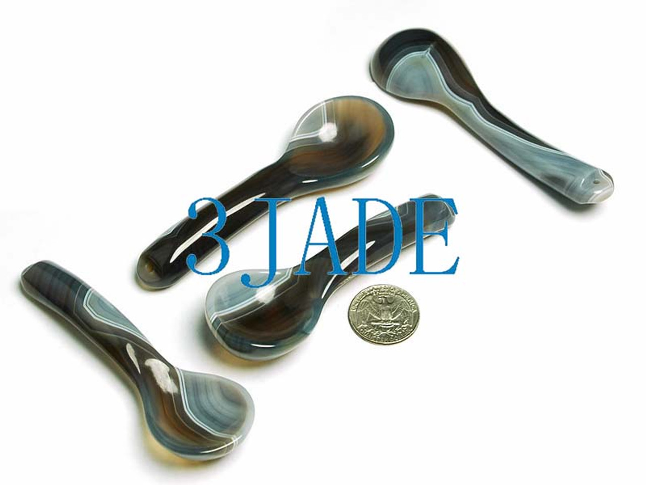Natural Onyx / Agate Spoons