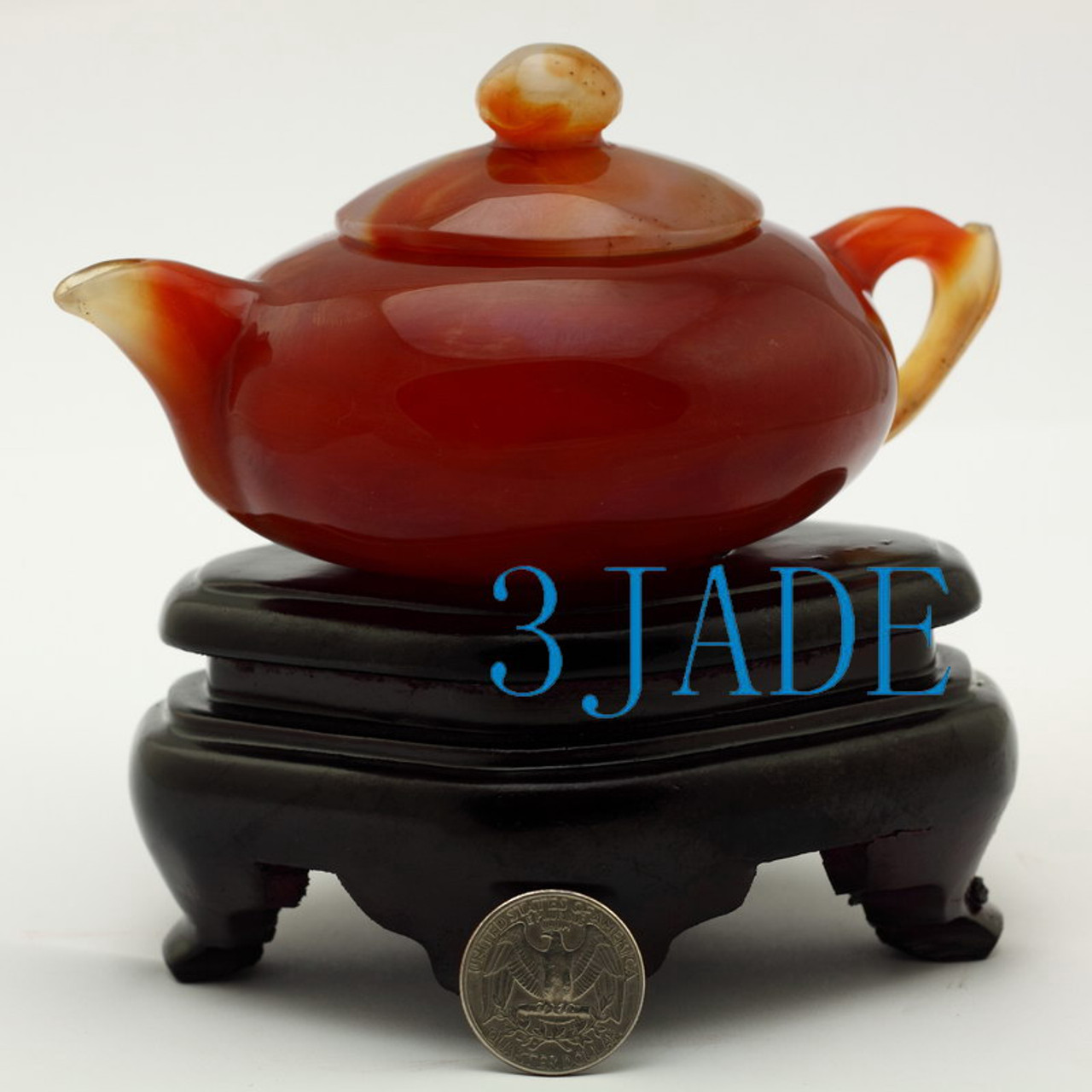 Red Agate  Teapot