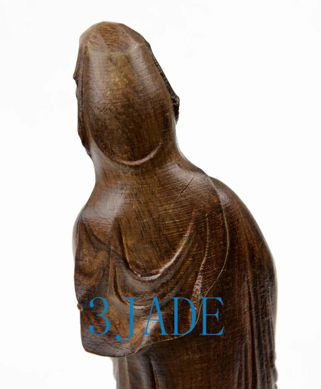 12" Natural Eaglewood Carving: Kwan-yin / Guanyin Buddha Statue / Sculpture -JZ00154