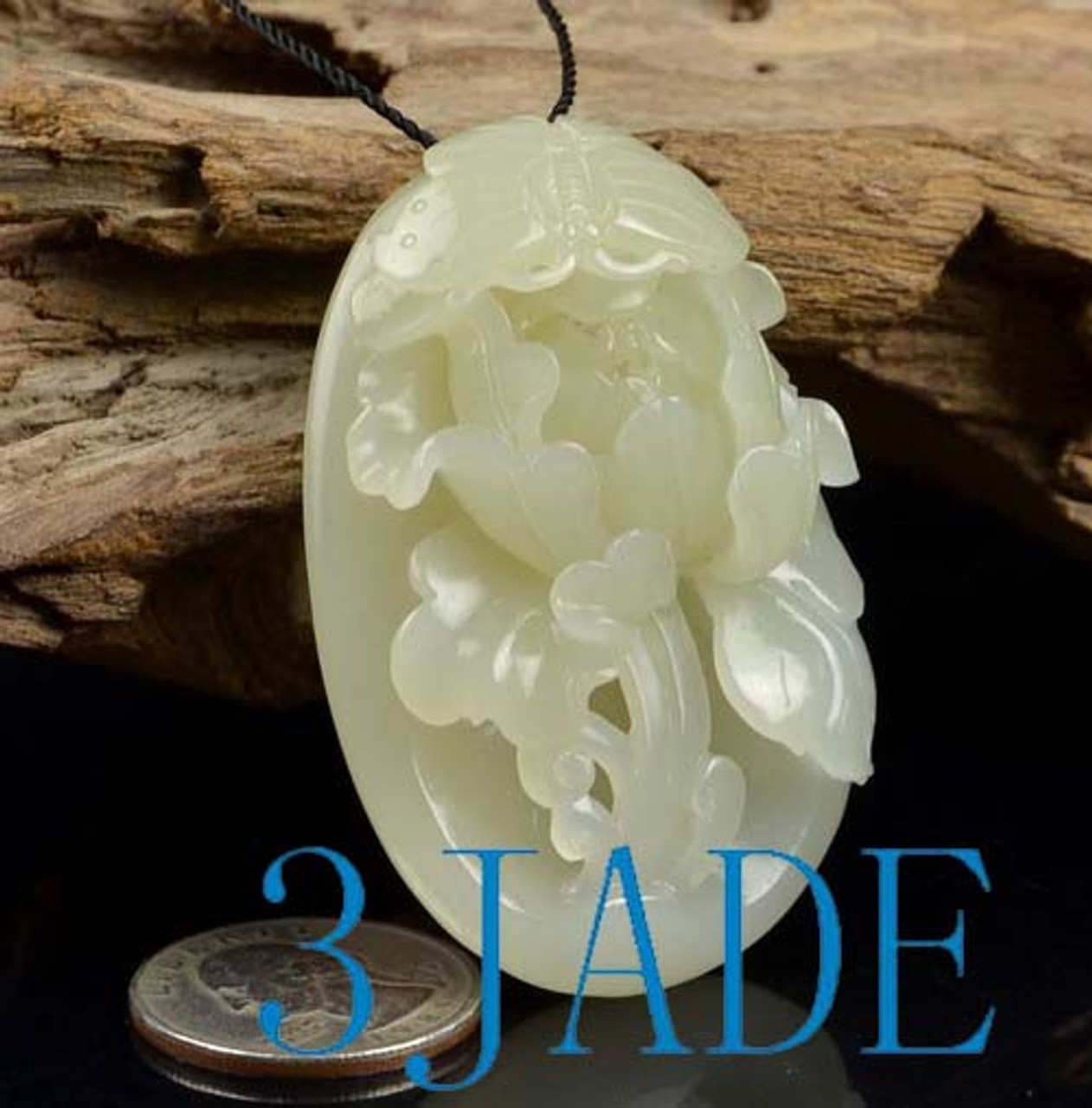 Hetian jade necklace