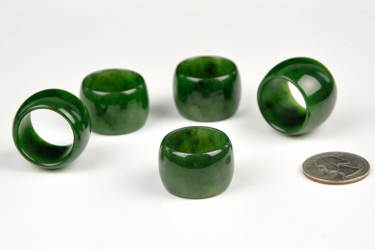 green jade ring size 10