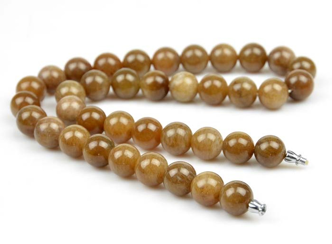 honey jade necklace