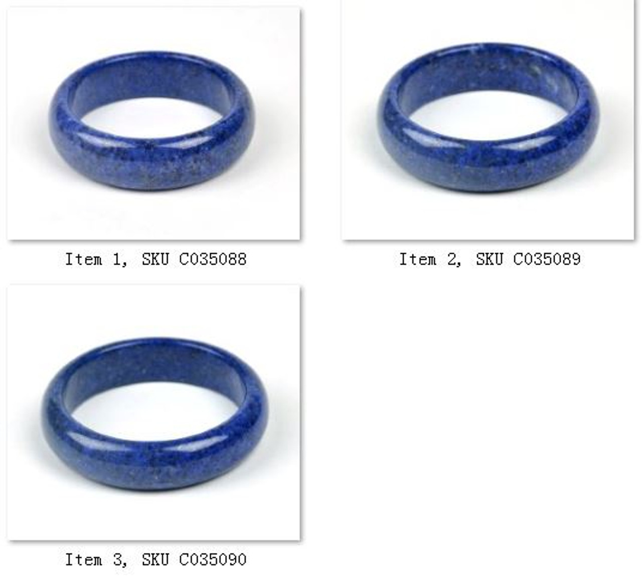 60.5mm lapis lazuli bangle