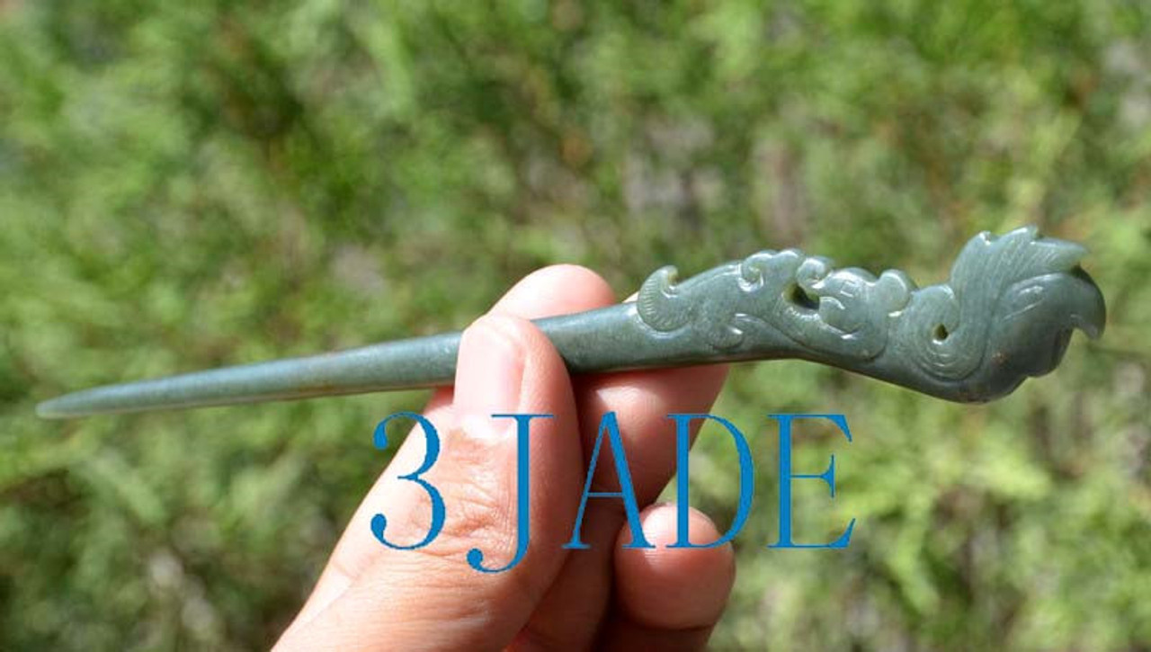 Nephrite Jade hairpin