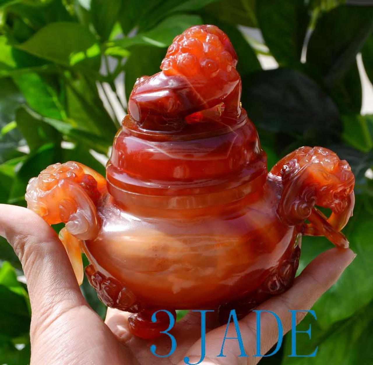 Carnelian / Red Agate Censer / Incense