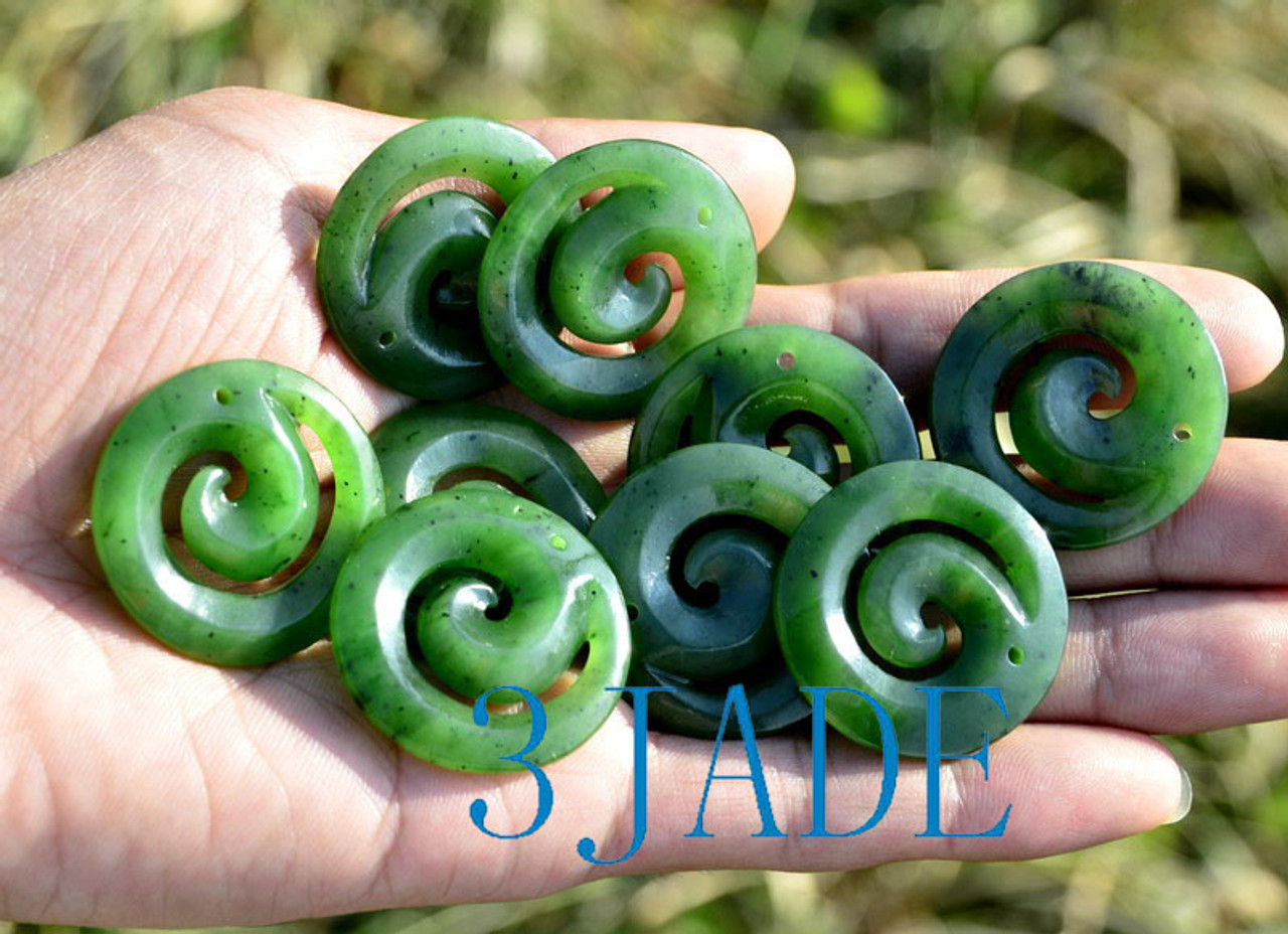 jade Koru Swirl Spiral