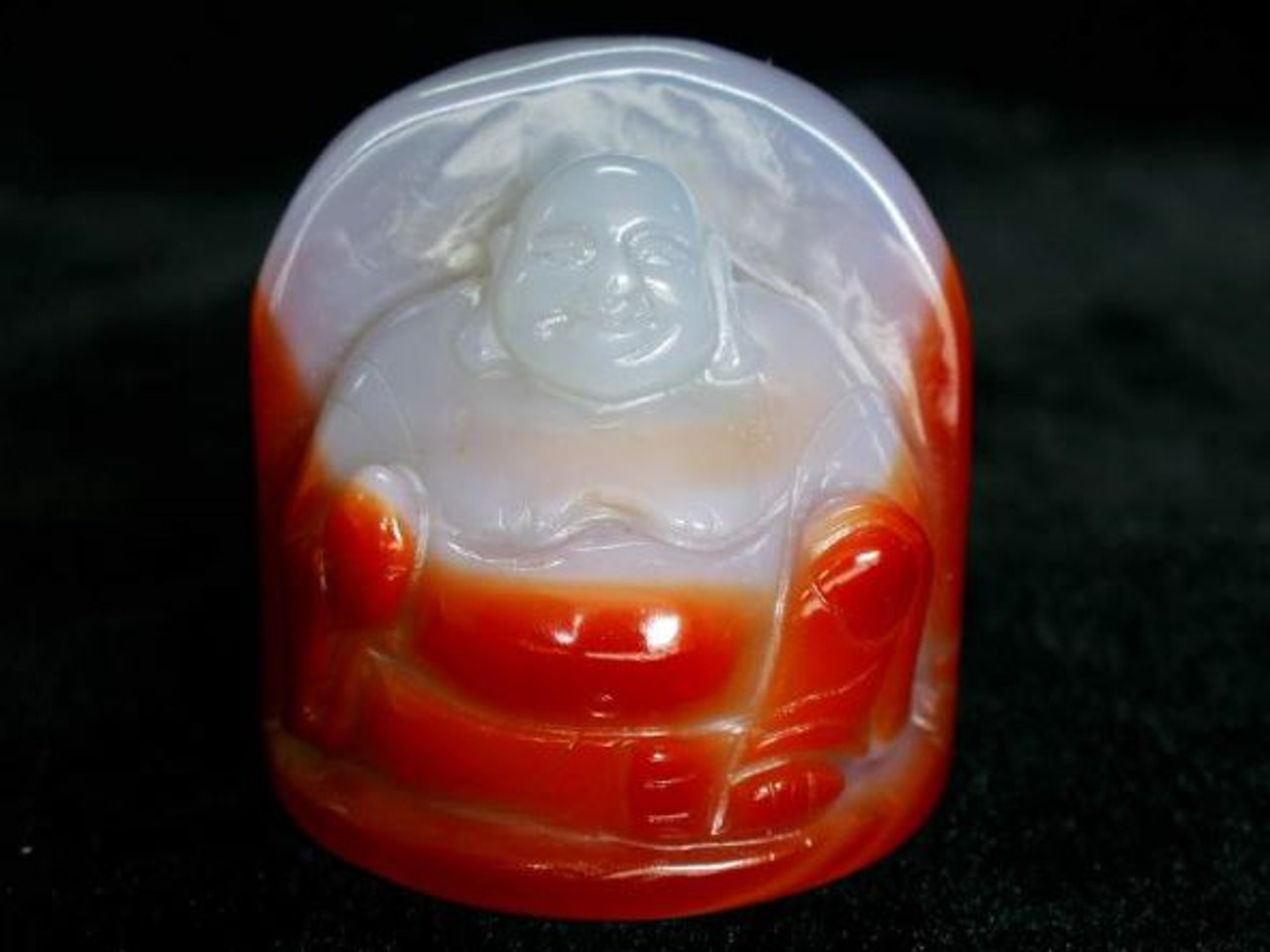 Red Agate Laughing Buddha